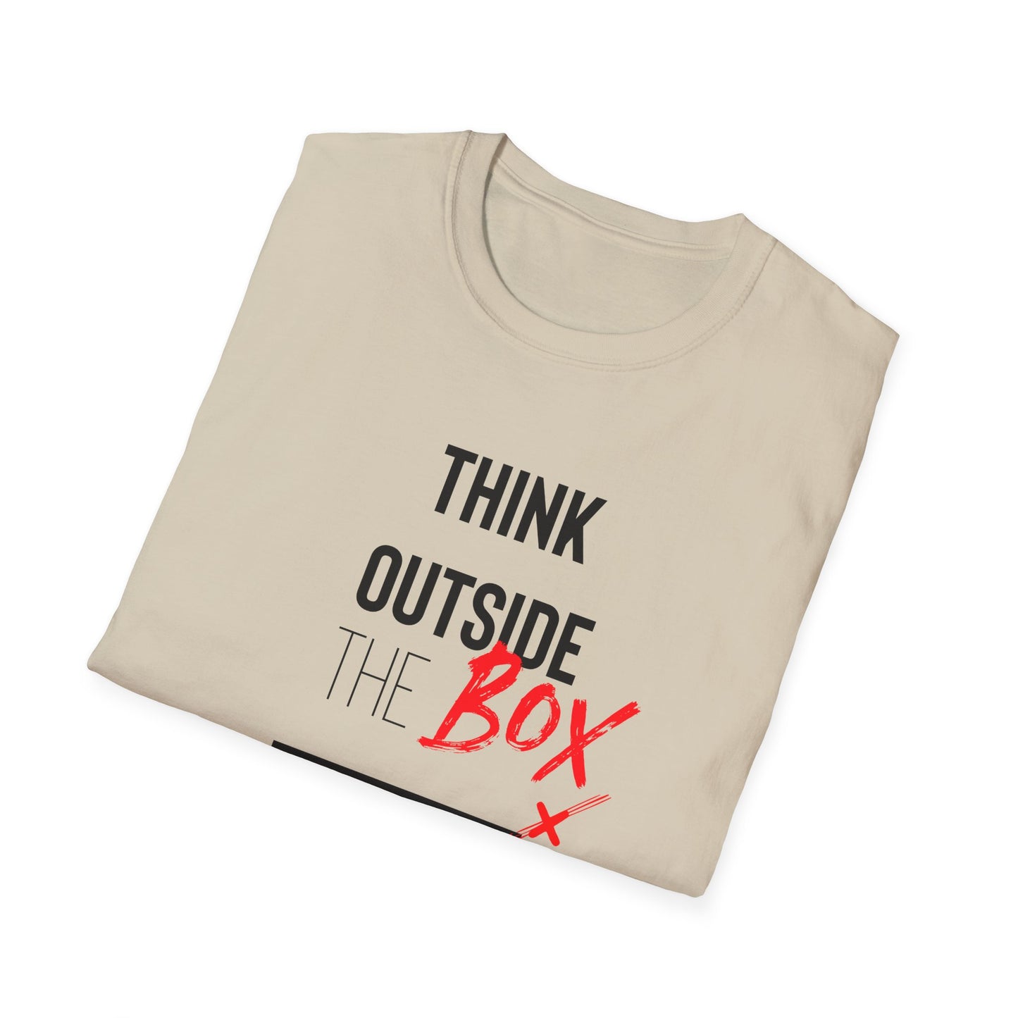 Think Outside The Box T-shirt Unisex Softstyle T-Shirt