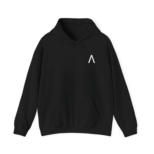 A Aware Graphic Letter Unisex Heavy Blend™ Hooded Sweatshirt