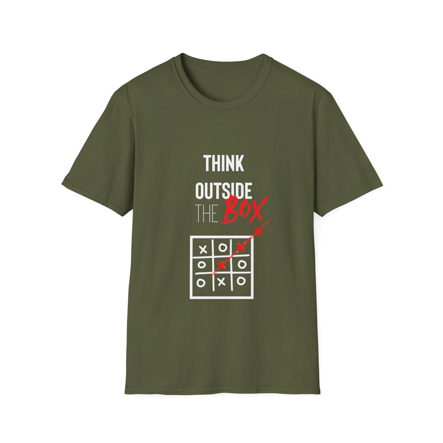 Think Outside The Box Tshirt Unisex Softstyle T-Shirt