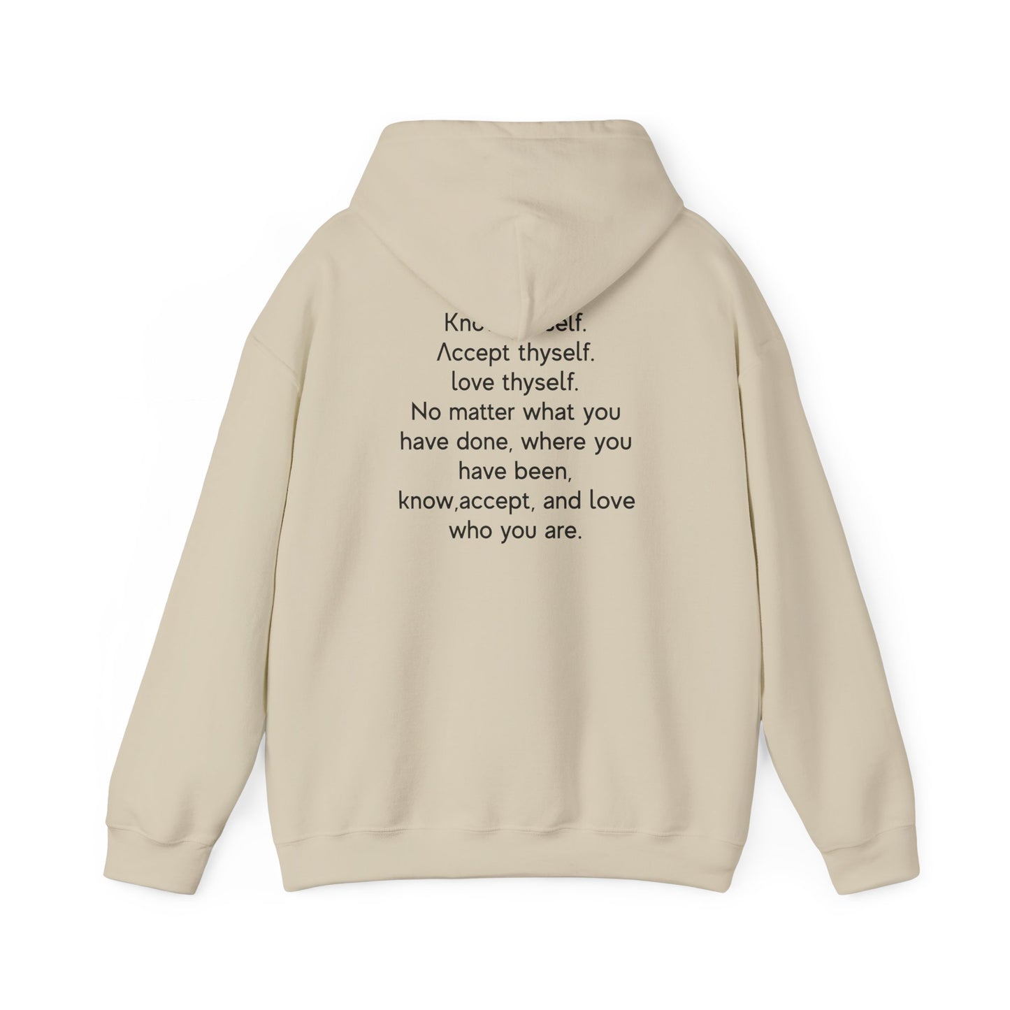 Aware Graphic Letter Unisex Heavy Blend™ Hooded Sweatshirt