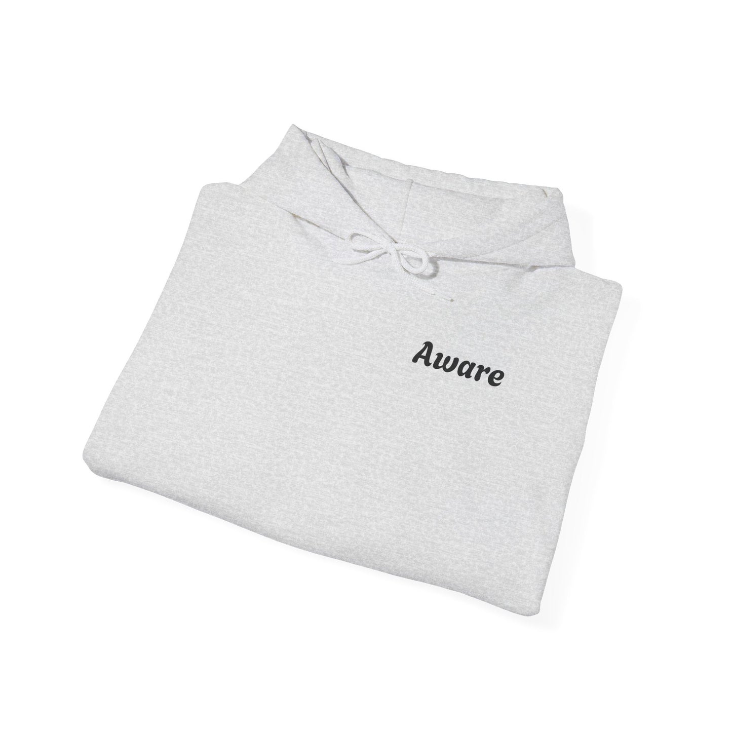 Aware Graphic Letter Unisex Heavy Blend™ Hooded Sweatshirt