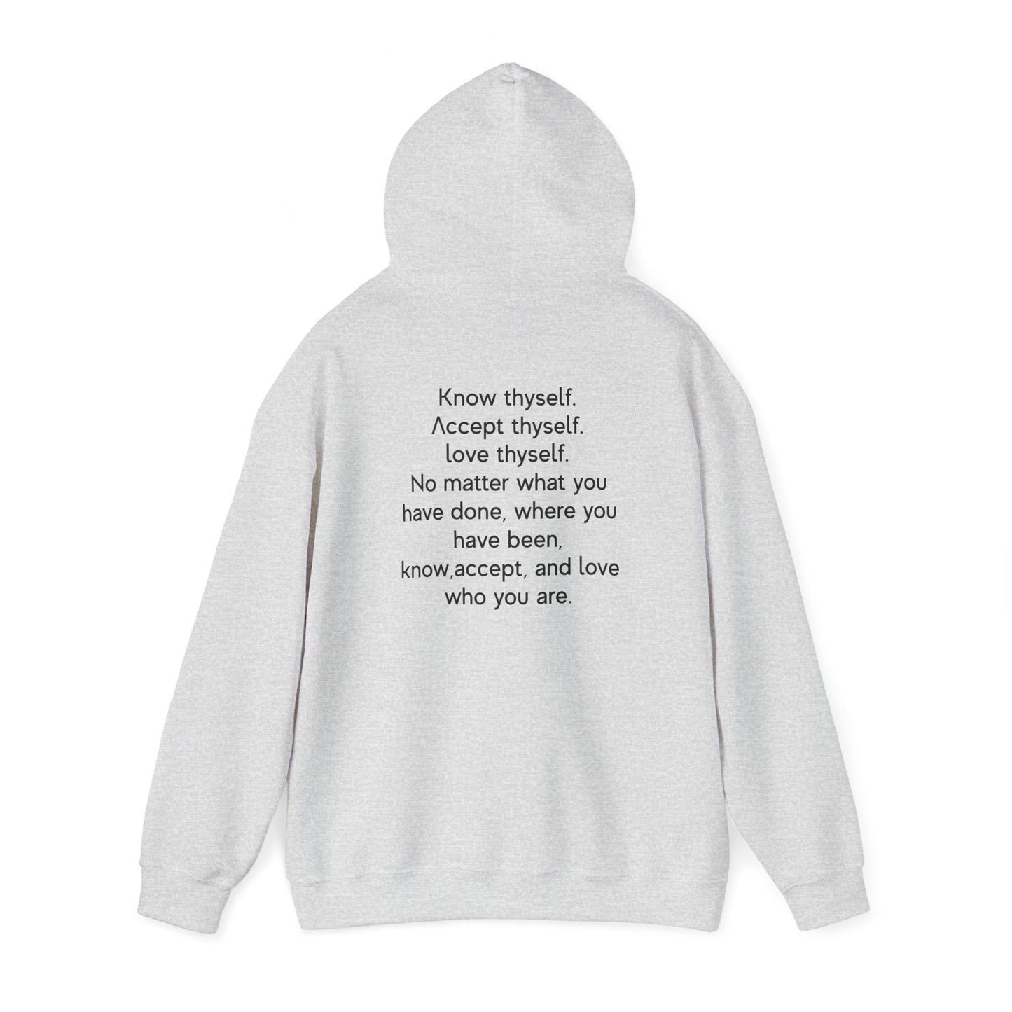 Aware Graphic Letter Unisex Heavy Blend™ Hooded Sweatshirt