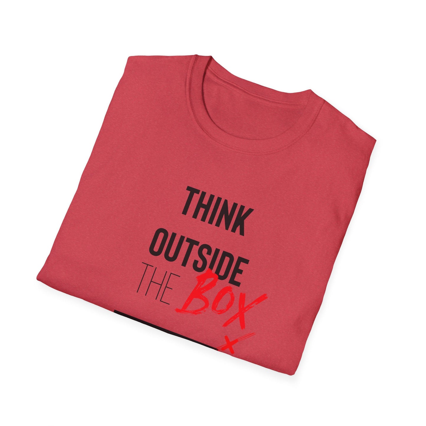 Think Outside The Box T-shirt Unisex Softstyle T-Shirt