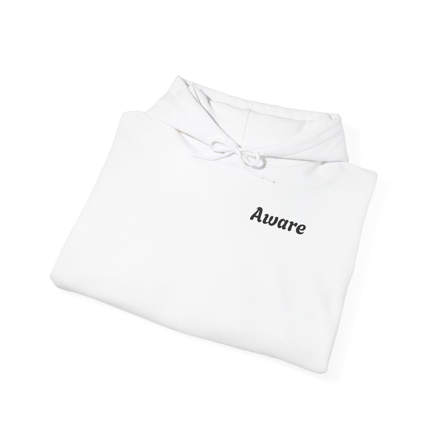 Aware Graphic Letter Unisex Heavy Blend™ Hooded Sweatshirt