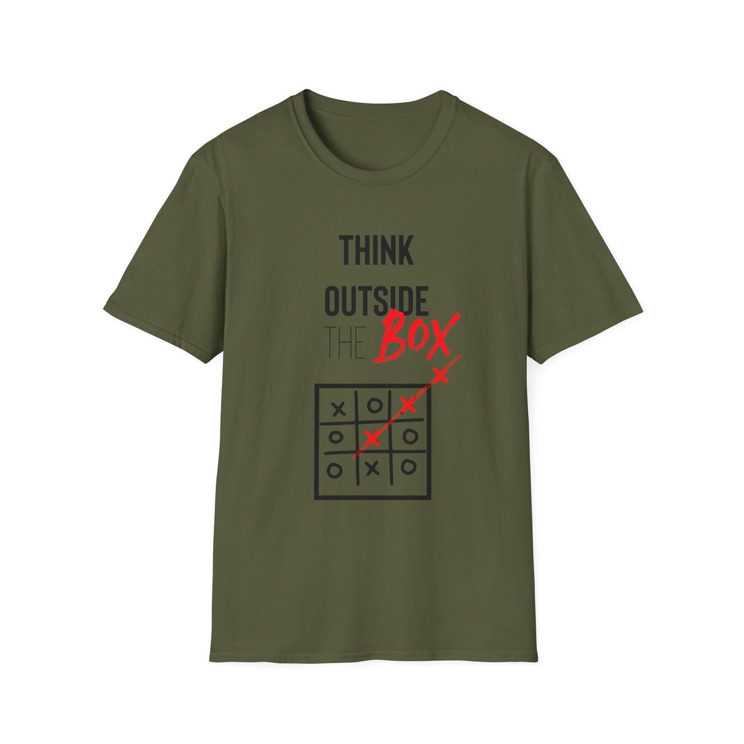 Think Outside The Box T-shirt Unisex Softstyle T-Shirt