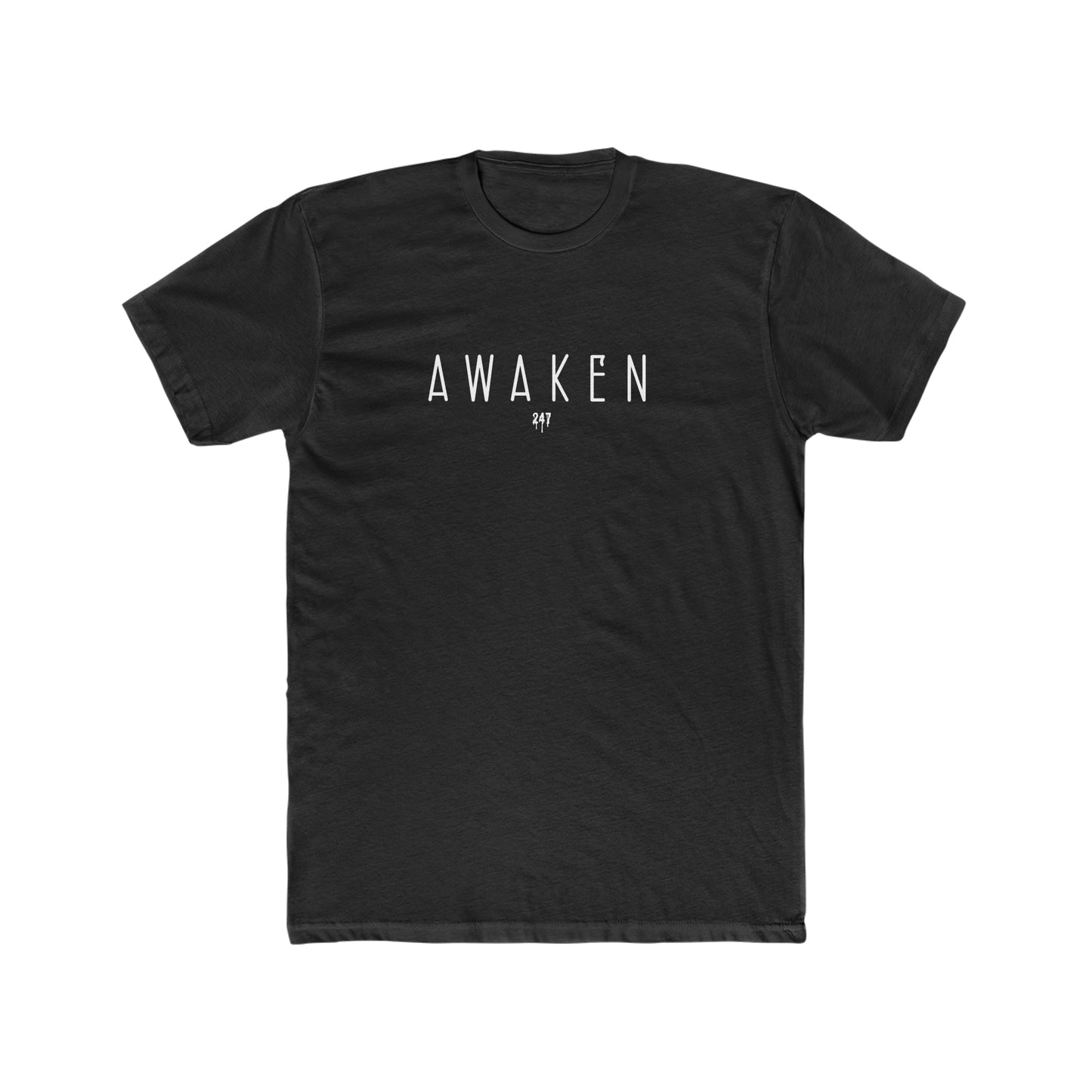 No Excuses Graphic Tee Shirt Awaken Men's Cotton Crew Tee