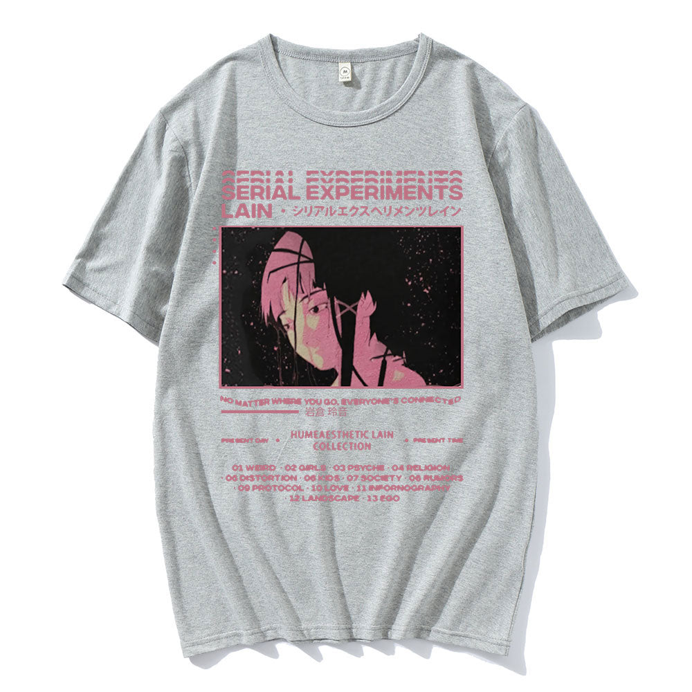 Anime Serial Experiments Lain Graphic T Shirts