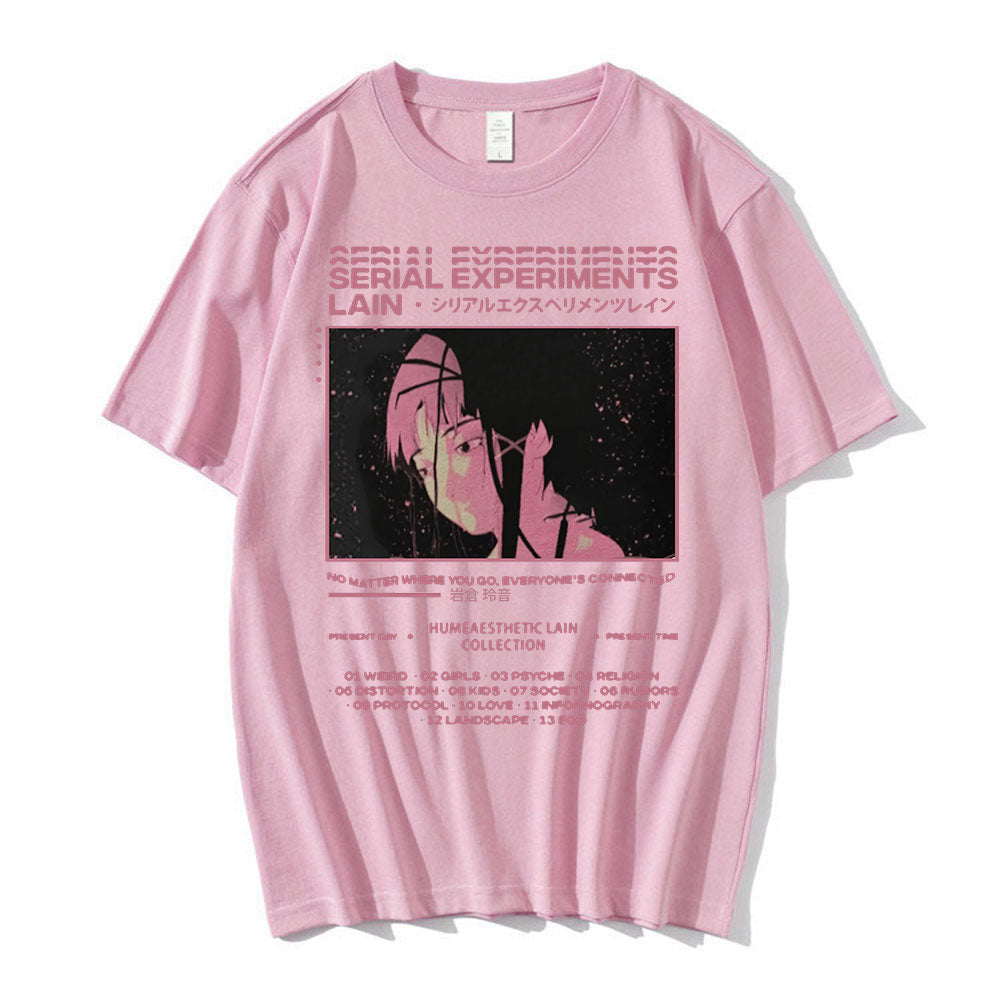 Anime Serial Experiments Lain Graphic T Shirts