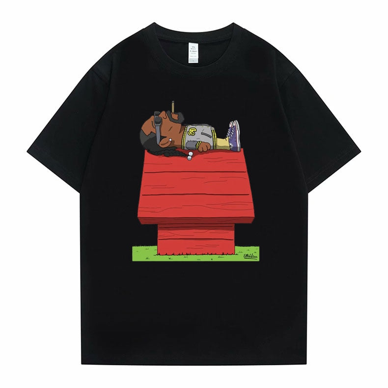 Anime Snoop Dogg Graphic T Shirt