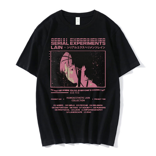 Anime Serial Experiments Lain Graphic T Shirts